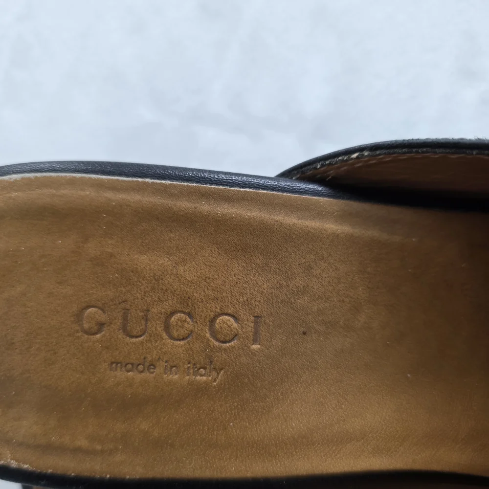 Gucci Princetown Black Slide Mule with Brown Insole - Picture 3 of 8